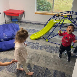 bubbles and fun in Bounce ABA Preschool of Essex Junction, Vermont
